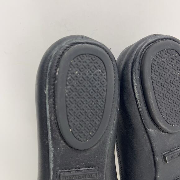 Tory Burch Minnie Travel Matte Black Leather Round Toe Ballet Flats Size 8 - Picture 8 of 10